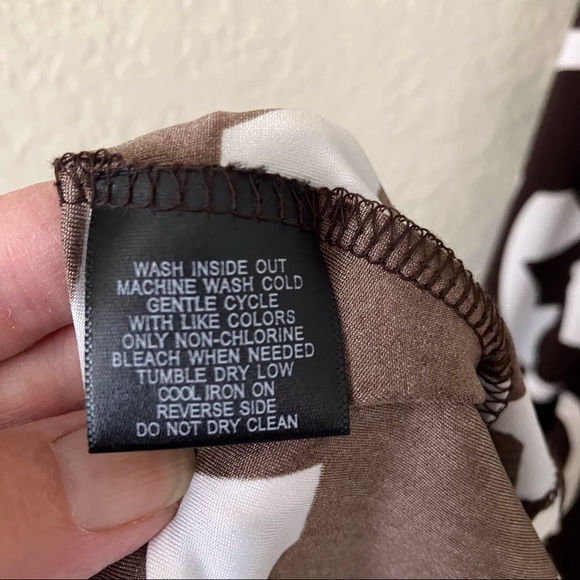 INC Brown and white T-back tank dress with stud details, Size L - Picture 7 of 8